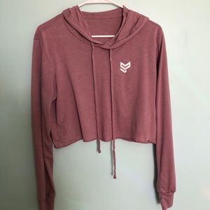 Strong Physiquez cropped hoodie